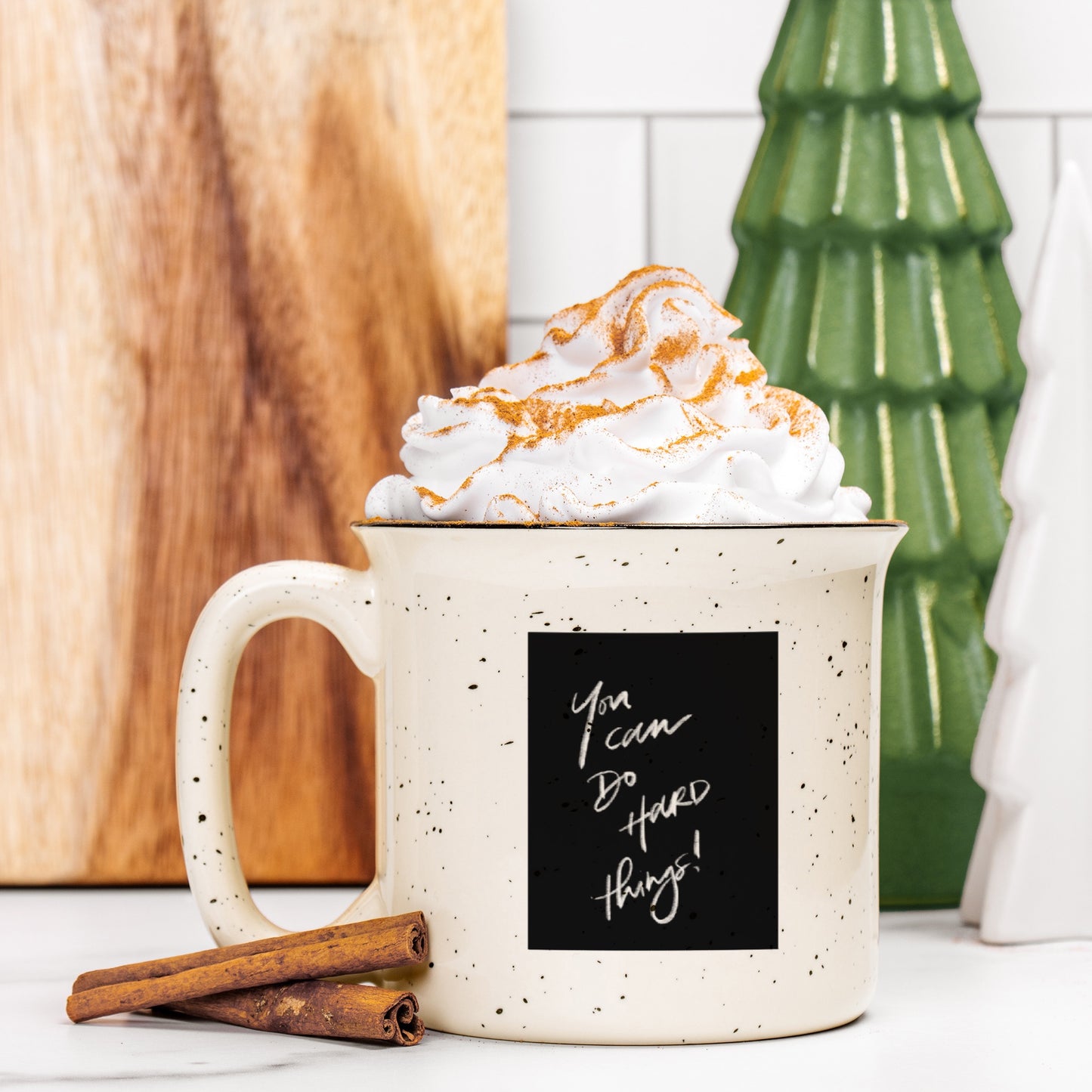 "You Can Do Hard Things" Mug - Ceramic Camp Mug