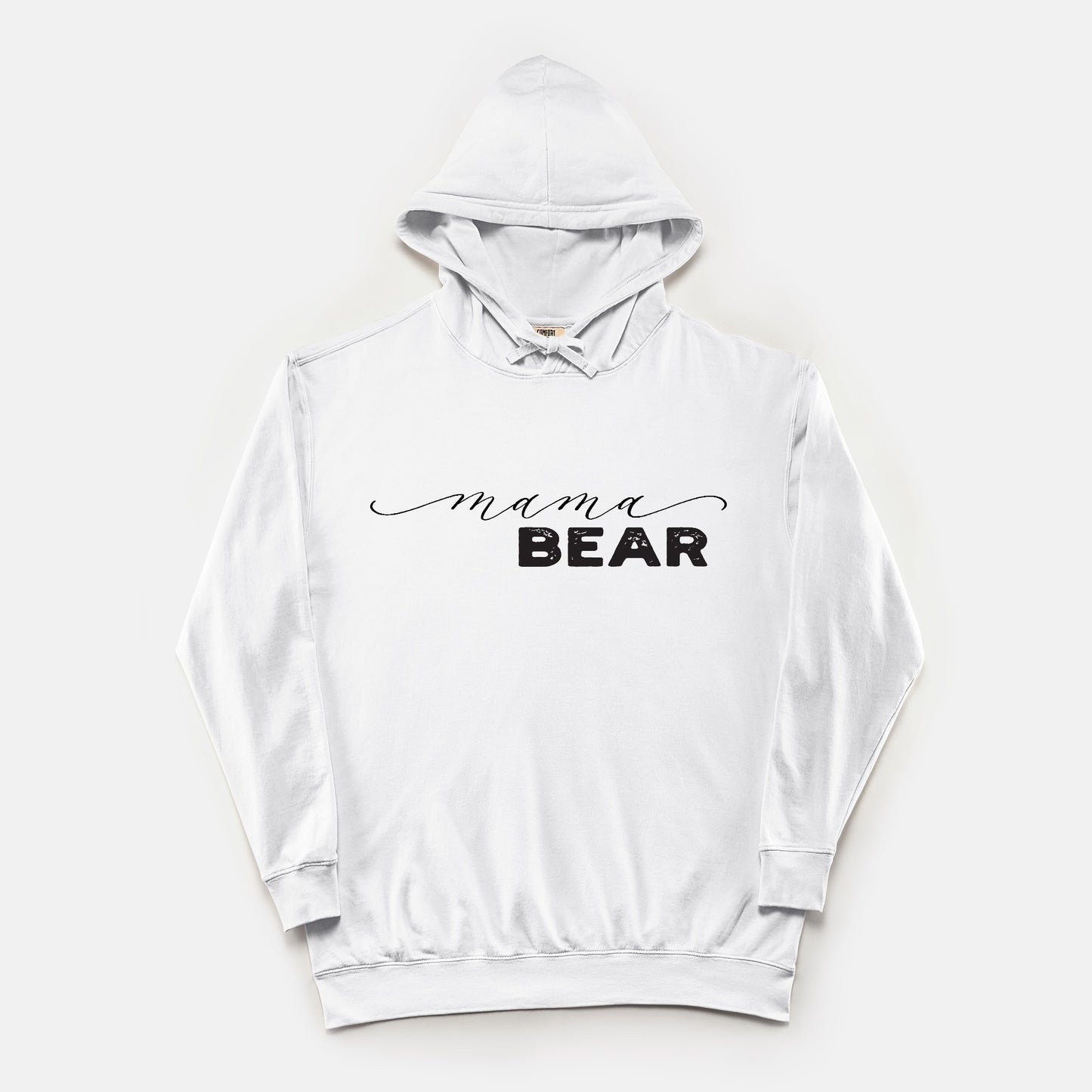 "mama bear" Unisex Lightweight Comfort Colors® Hooded Sweatshirt