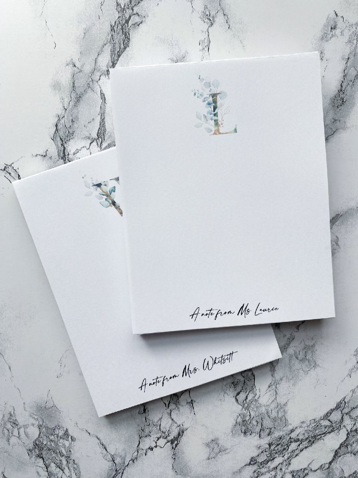 “A NOTE FROM” PERSONALIZED NOTEPAD