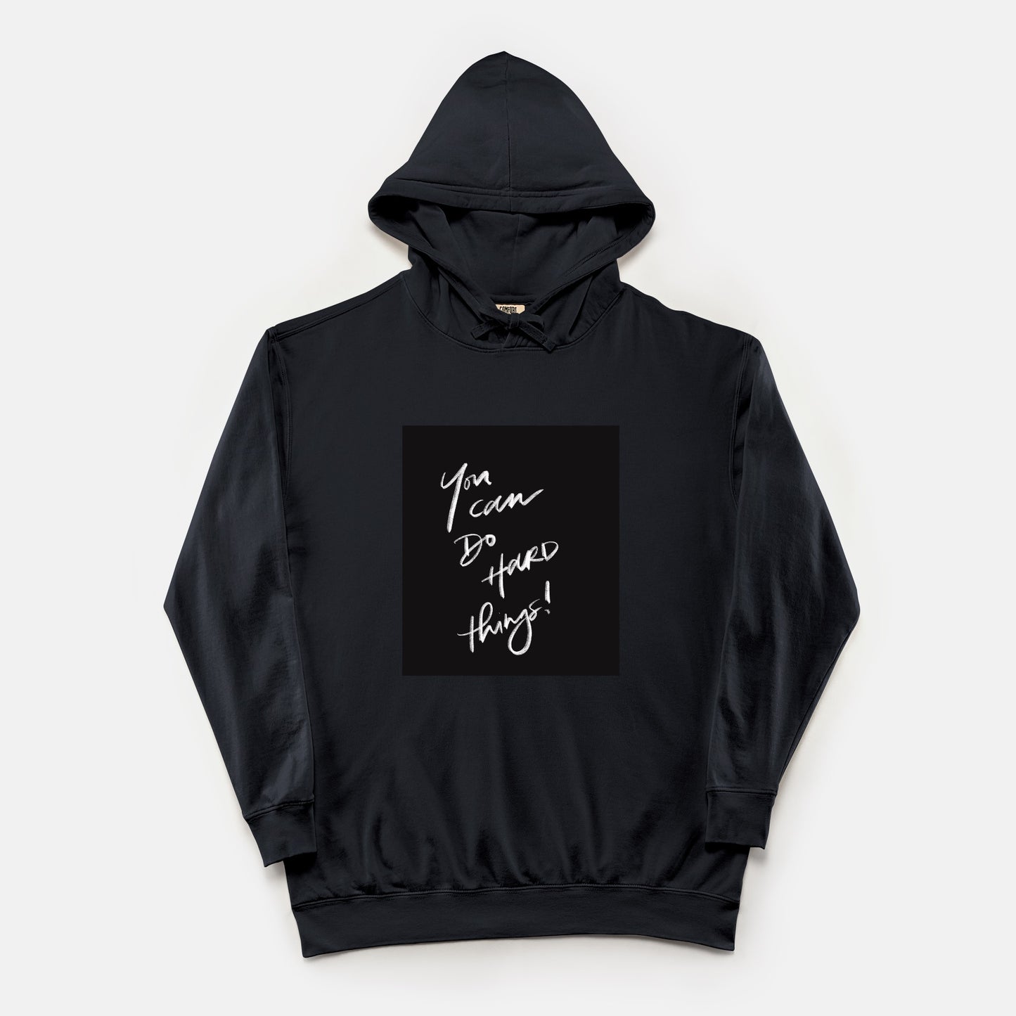 “You Can Do Hard Things” Unisex Lightweight Comfort Colors® Hooded Sweatshirt