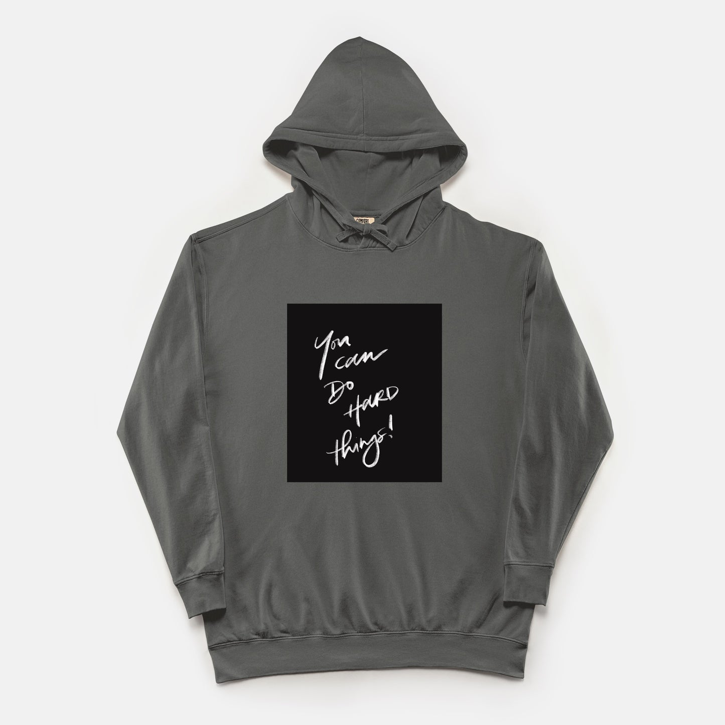 “You Can Do Hard Things” Unisex Lightweight Comfort Colors® Hooded Sweatshirt