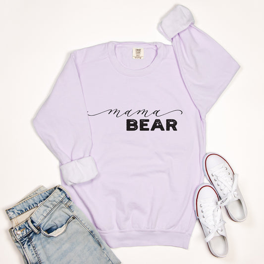 "mama bear" Comfort Color Crewneck