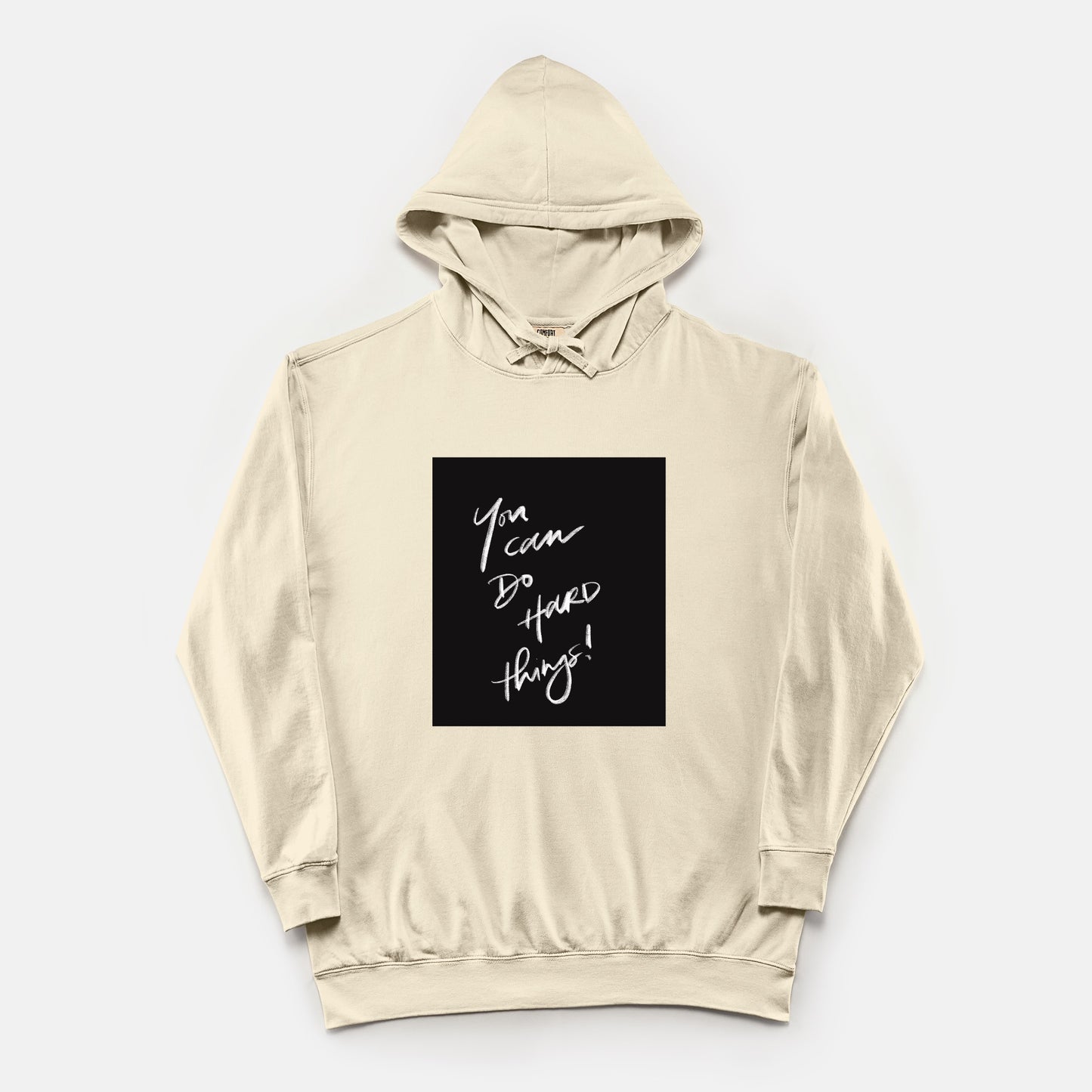 “You Can Do Hard Things” Unisex Lightweight Comfort Colors® Hooded Sweatshirt