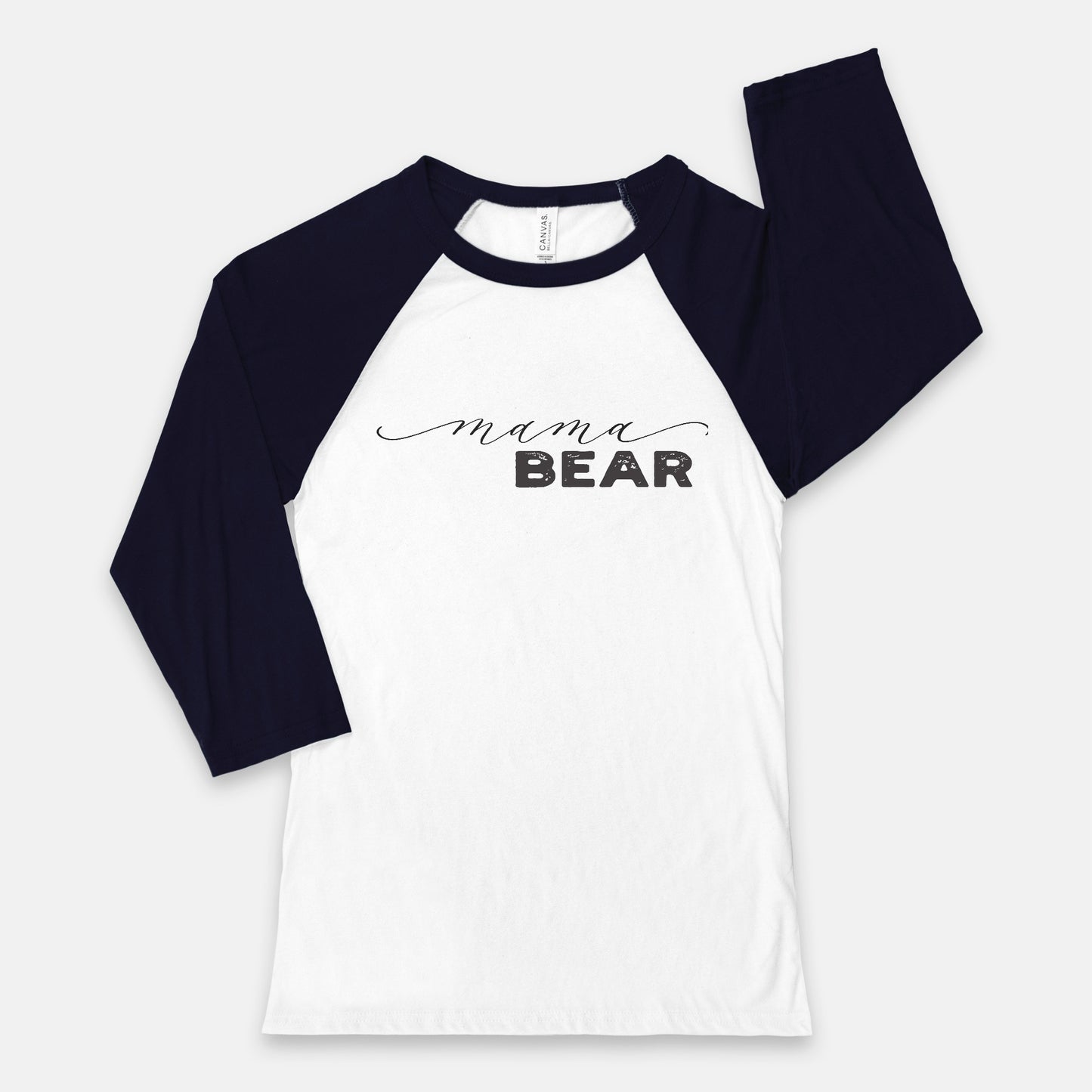 "mama bear" Unisex Baseball Tee