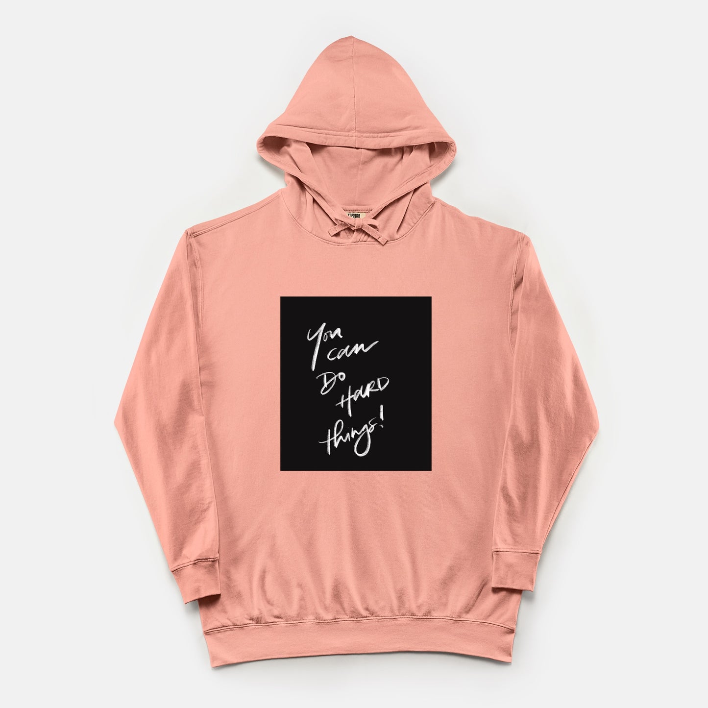 “You Can Do Hard Things” Unisex Lightweight Comfort Colors® Hooded Sweatshirt