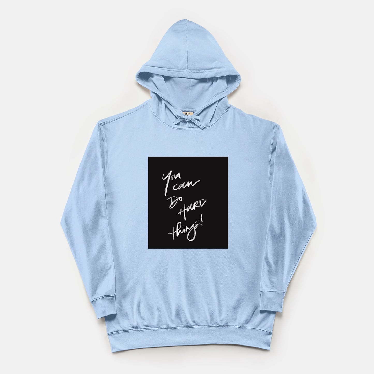 “You Can Do Hard Things” Unisex Lightweight Comfort Colors® Hooded Sweatshirt