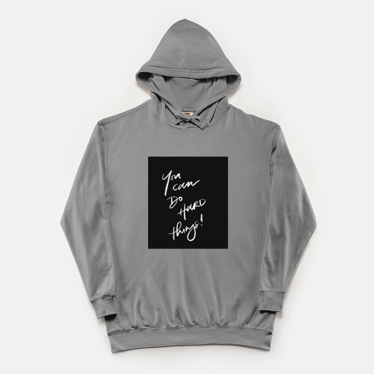 “You Can Do Hard Things” Unisex Lightweight Comfort Colors® Hooded Sweatshirt