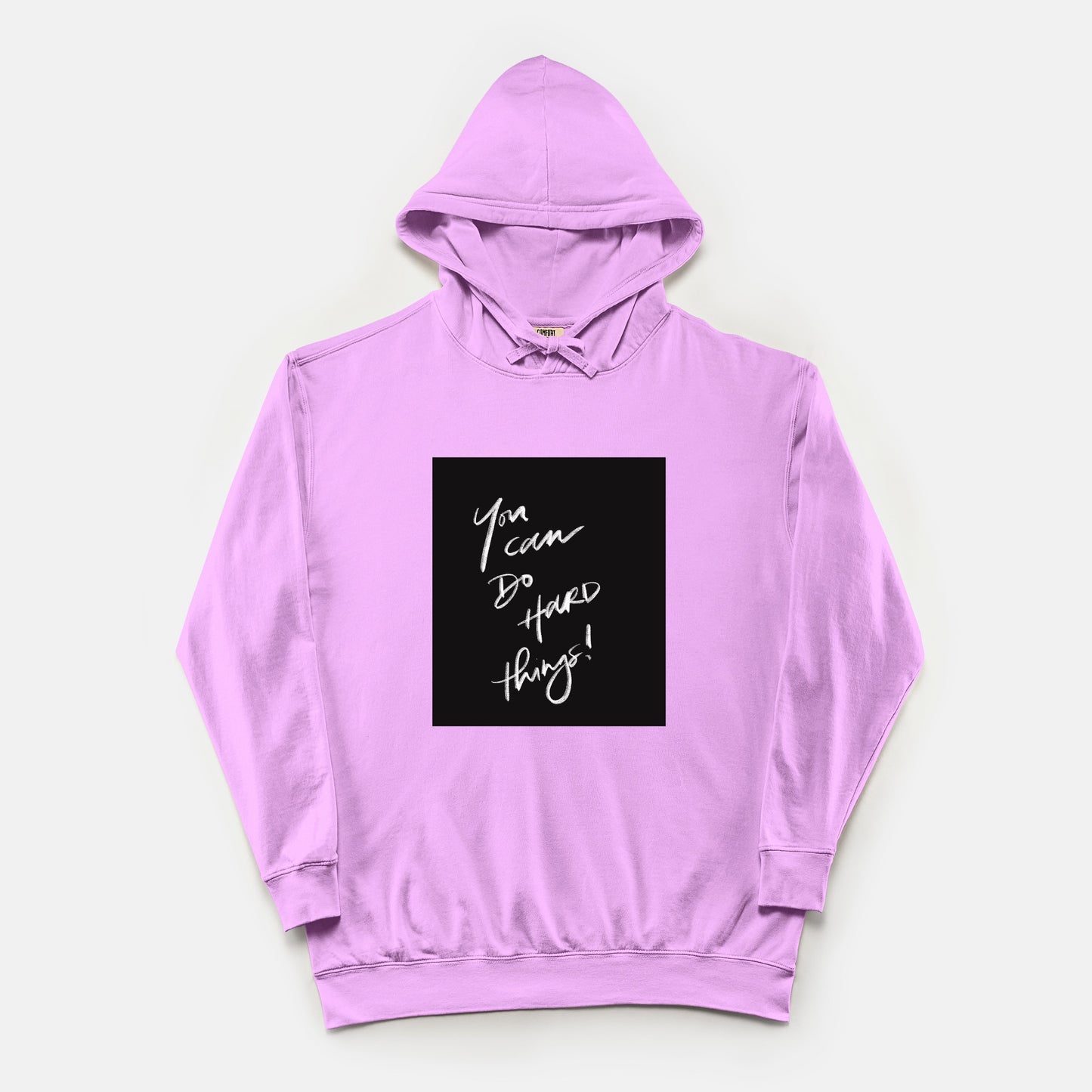 “You Can Do Hard Things” Unisex Lightweight Comfort Colors® Hooded Sweatshirt
