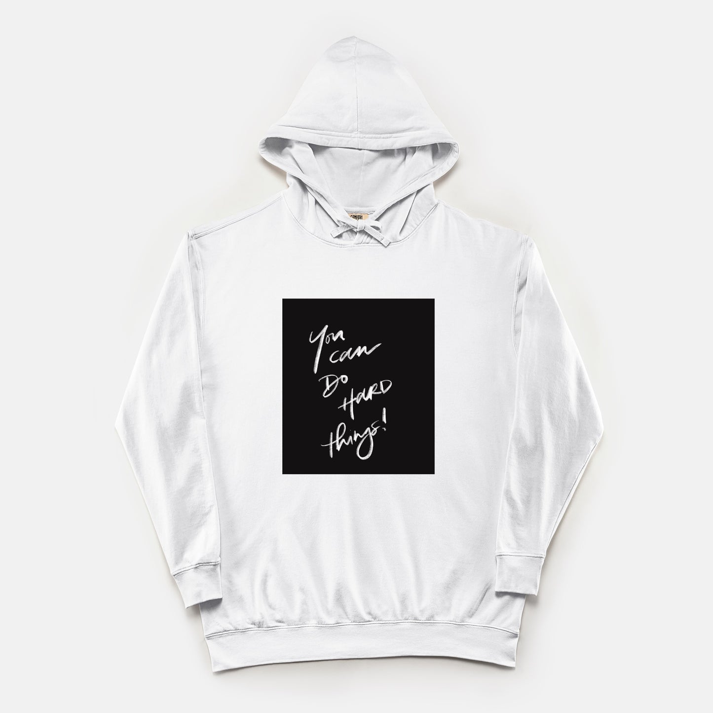 “You Can Do Hard Things” Unisex Lightweight Comfort Colors® Hooded Sweatshirt