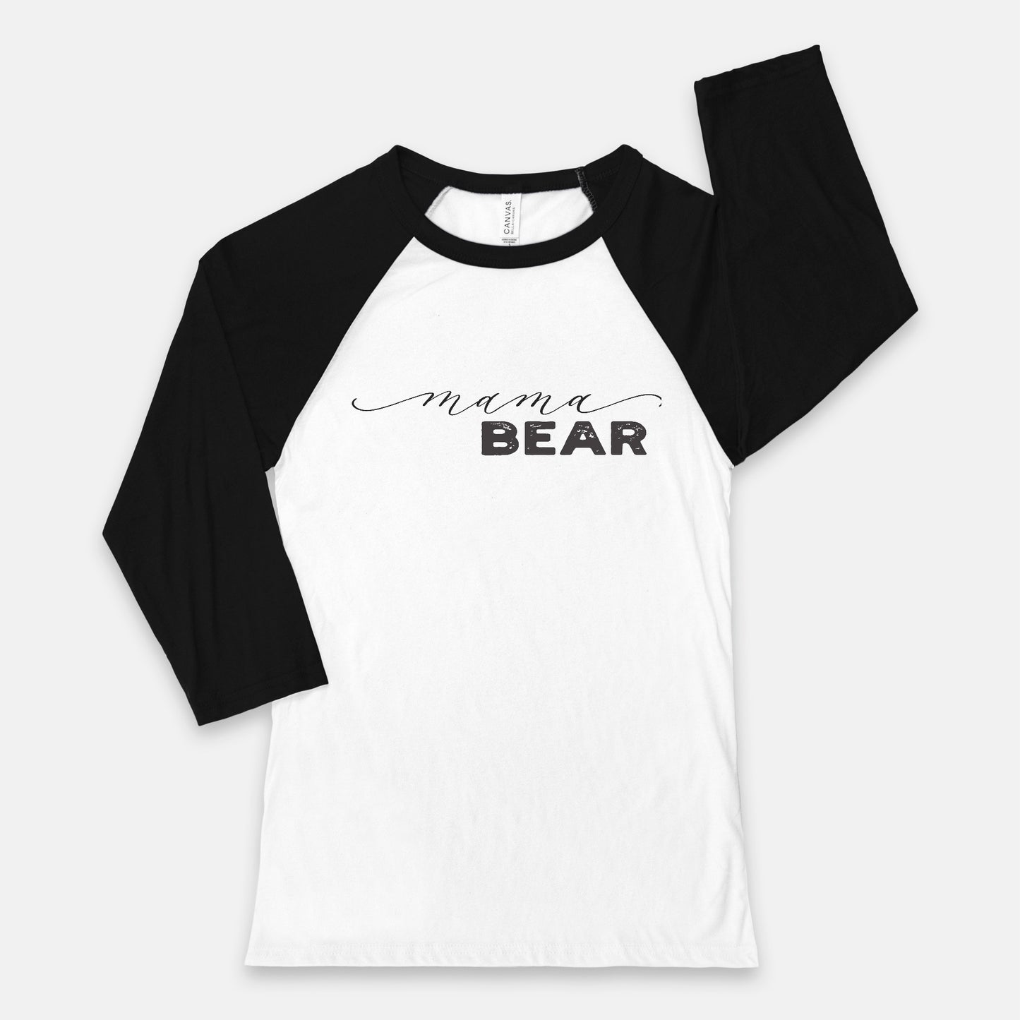 "mama bear" Unisex Baseball Tee