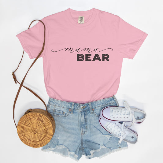 "mama bear" Comfort Colors Tee